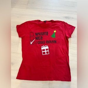 Naughty Nice I can explain t shirt